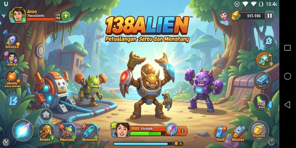Screenshot gameplay 138ALIEN menunjukkan aksi seru dan tantangan luar angkasa.
