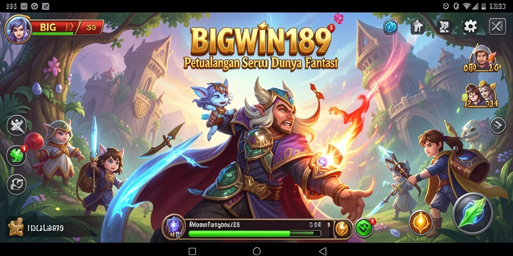 Screenshot BIGWIN189 menunjukkan aksi karakter dalam dunia petualangan yang seru.