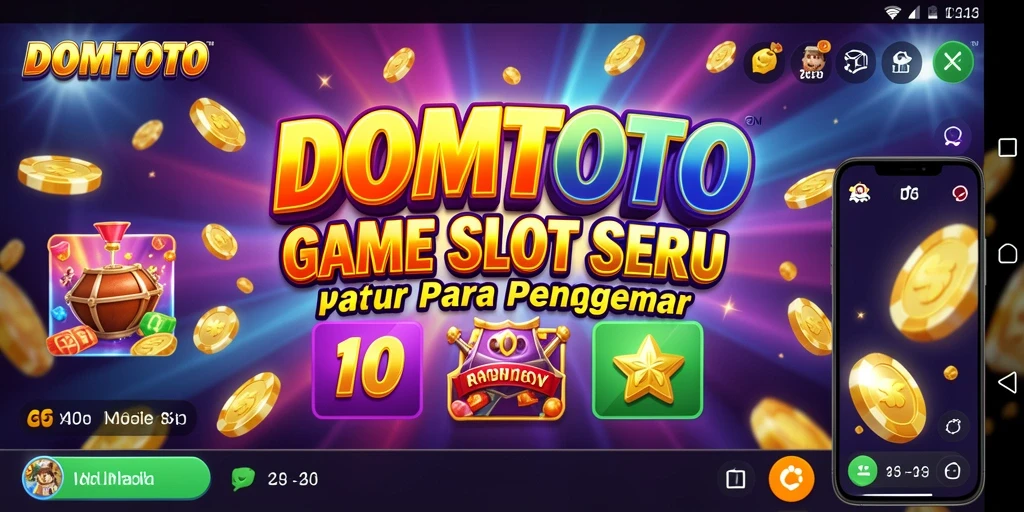 Tampilan menarik gameplay slot di DOMTOTO.