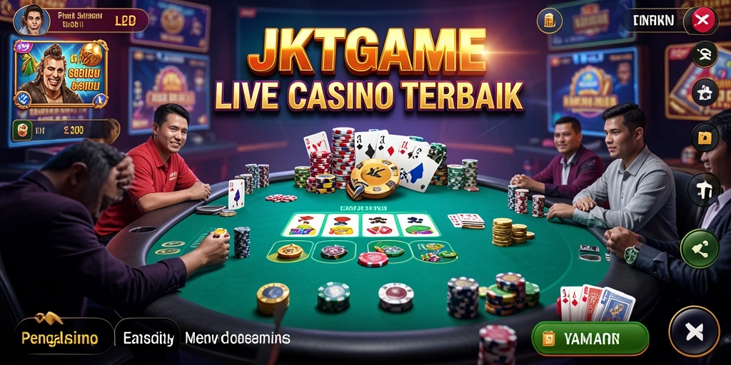 Gameplay hidup yang menegangkan di JKTGAME dengan dealer profesional.