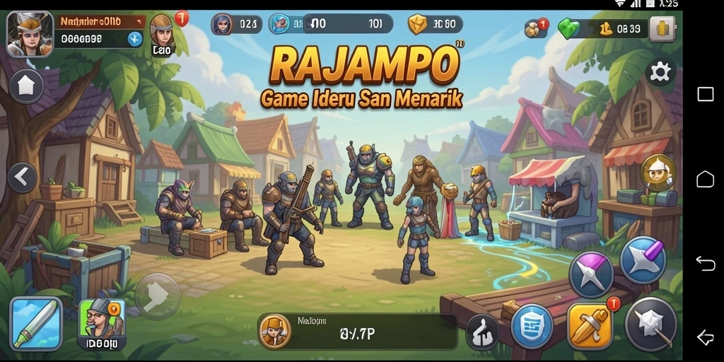 Tampilan gameplay RAJAMPO yang memukau dan interaktif.